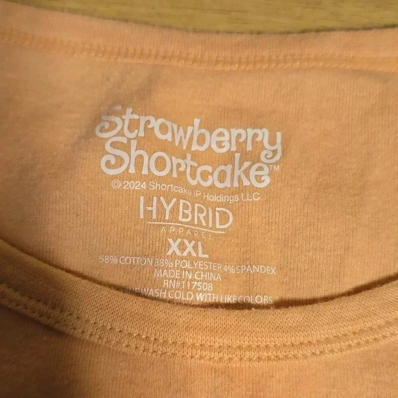 Strawberry Shortcake Pink  Cropped Tank Top XXL - Picture 2 of 3